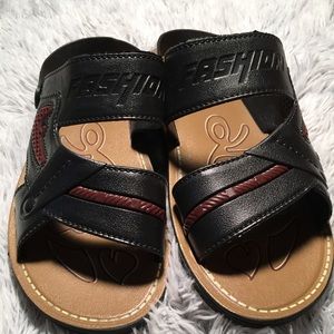 Happy Fashion Black synthetic Sandals Size W 41